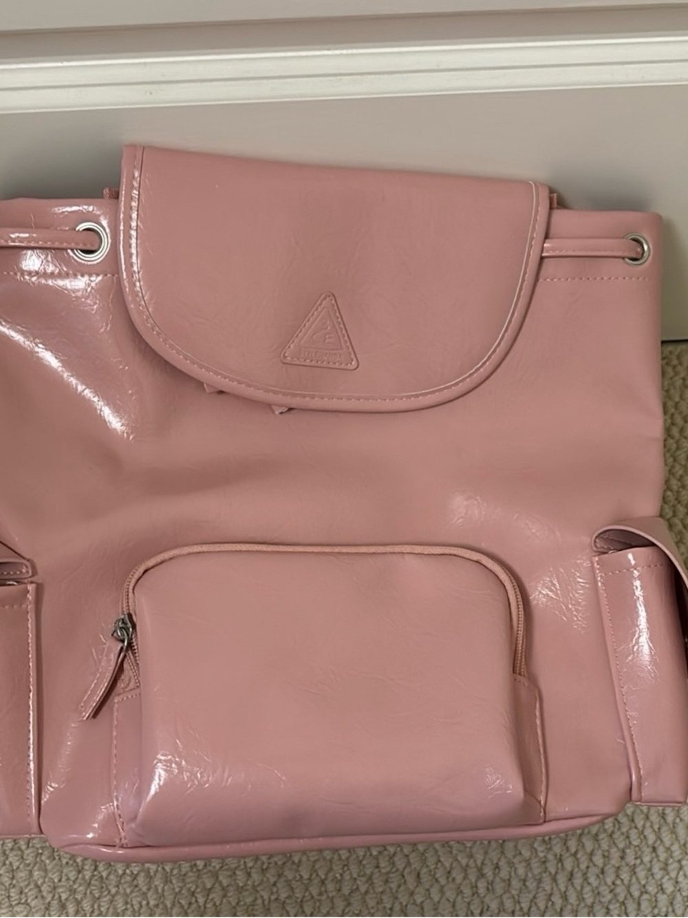 Blush Pink Women's Backpack - Glossy Everyday Carry